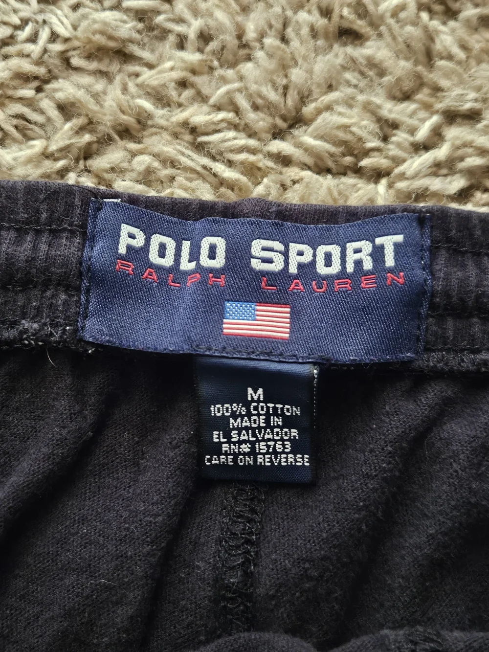 Polo by Ralph Lauren Men’s Faded Black Jogger Side Stripe Pants Size Medium